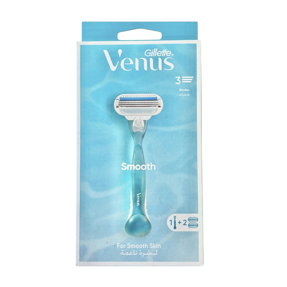GILLETTE Venus Smooth 3 Blades + 2 Replacement Heads